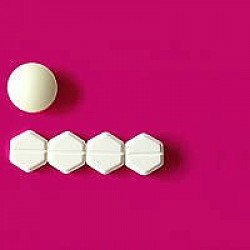 Cytotec abortion pills on the table  doctor’s office.